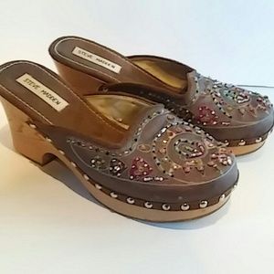Steve Madden Firey Bronze Clogs size 8